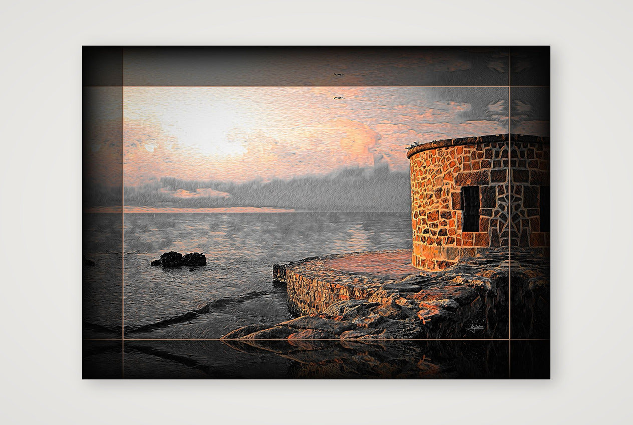 La Mata, Old Pier and Tower (I) — 59×42cm Print only